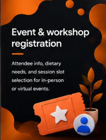 Event and workshop registration template