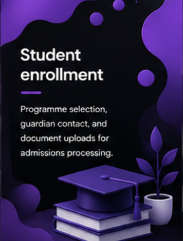 Student enrollment template